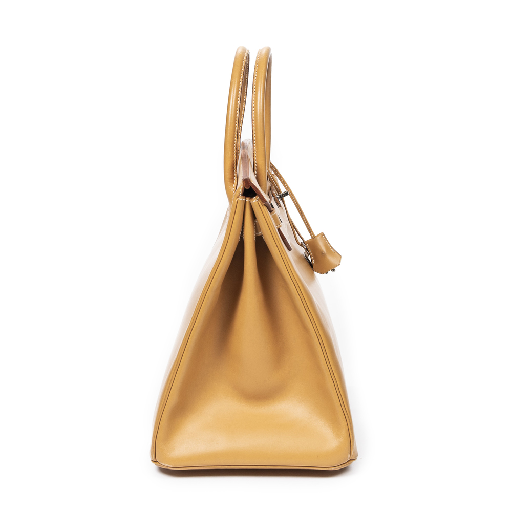Hermes Birkin 40 in Curry Yellow Chamonix Leather - Picture 5 of 9